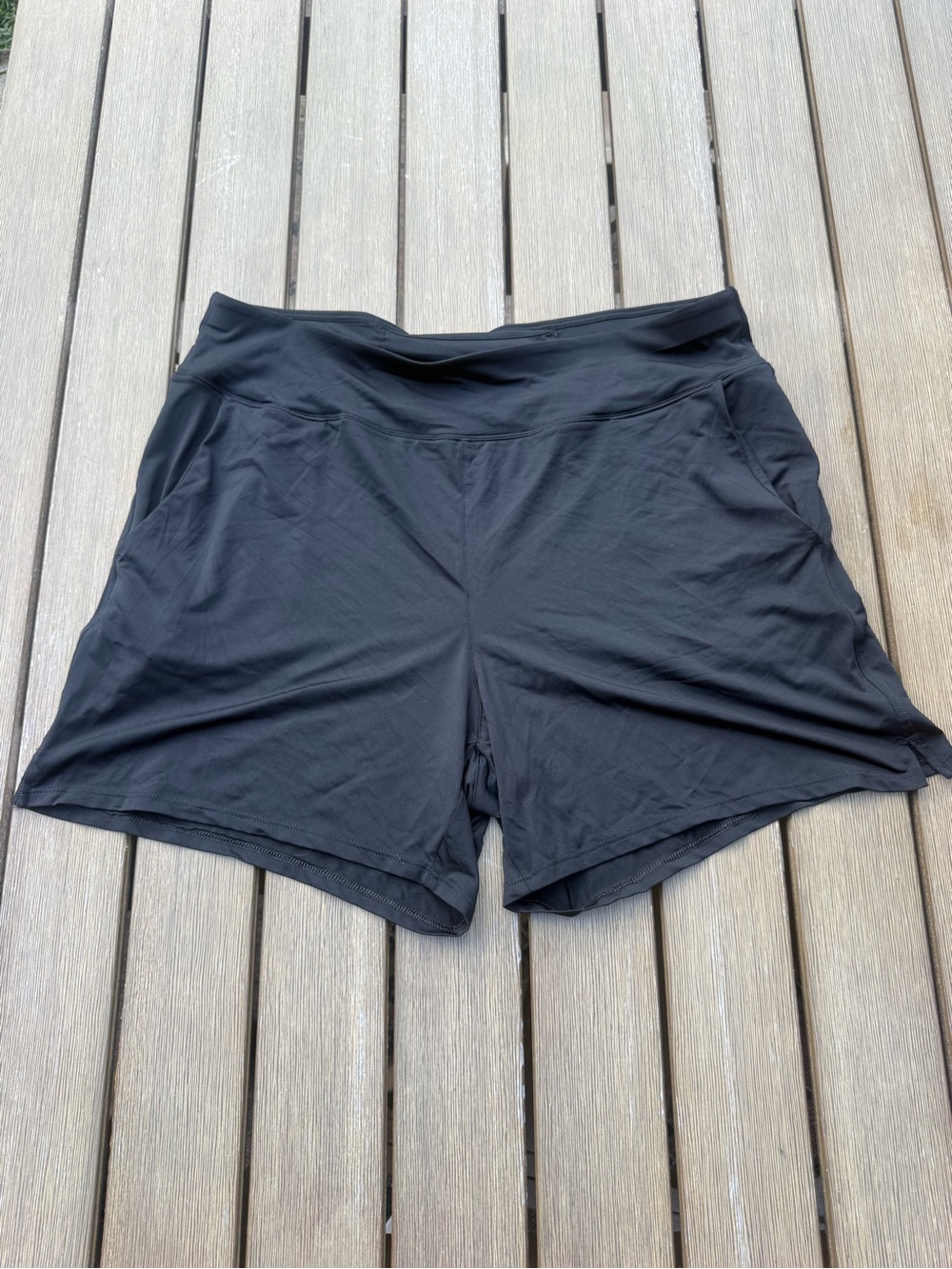Lands' End Women's Black Swim Shorts Size Medium 10-12